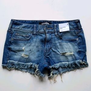 NWT Express Cut Off Jean Shorts